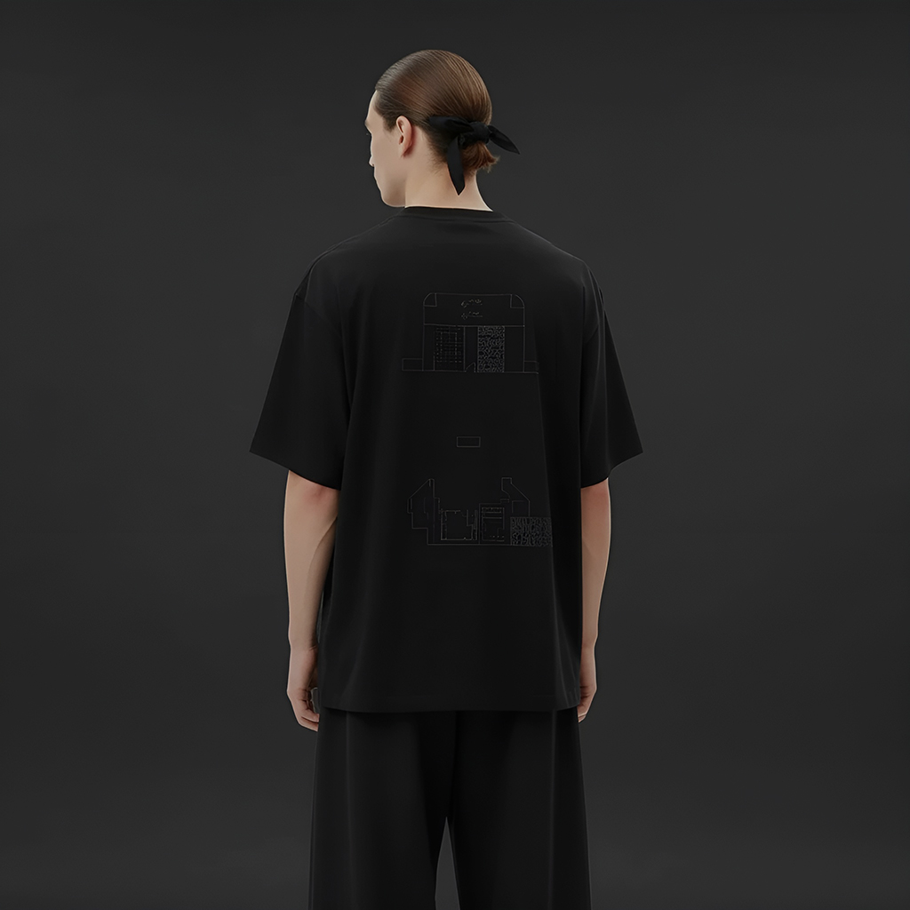 تیشرت باکسی چاپلین. گُلد راش